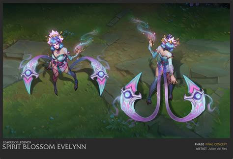 Spirit blossom evelynn - Dec 8, 2023 · She represents the Spirit of Temptation in the Spirit Blossom festival. Her "Night Blossom" chroma outfit bears resemblance to Lulu from Final Fantasy X. Coven Cassiopeia Chromas: Catseye, Dark Ritual, Emerald, Obsidian, Pearl, Rose Quartz, Ruby, Sapphire, Tanzanite. This skin shares the Coven theme with: